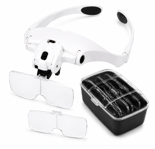 Headband Magnifier 2 LED Lamp Light.