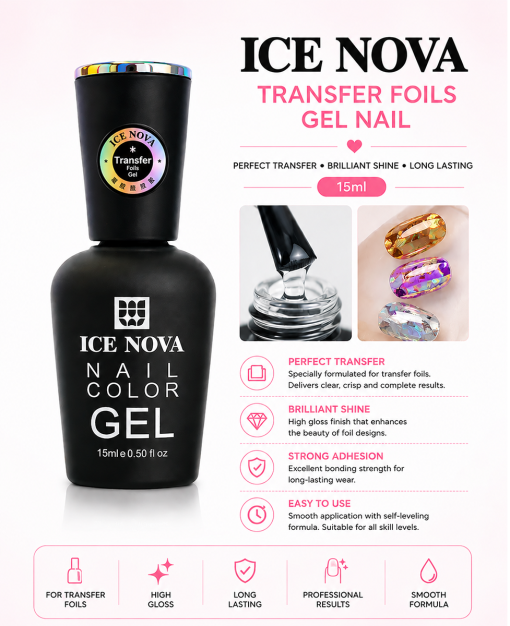Ice Nova Transfer Foils Gel Nail 15ml
