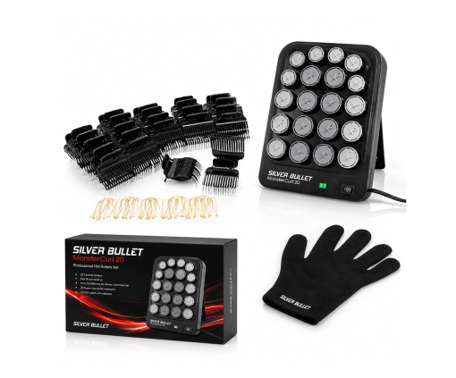 Silver Bullet MasterCurl 20 Ionic Hot Roller Set Black
